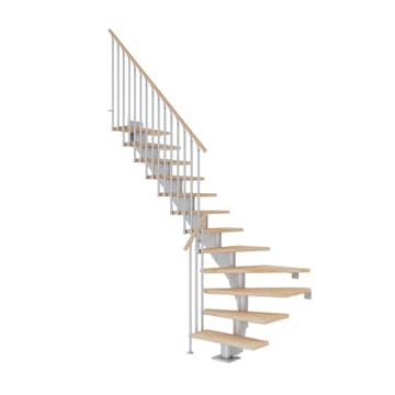 Plassbesparende Trapp Dolle Hamburg Bøk Oljet 1/4-Sving Classic III