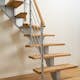 Plassbesparende Trapp Dolle Hamburg Eik Oljet 1/4-Sving Design