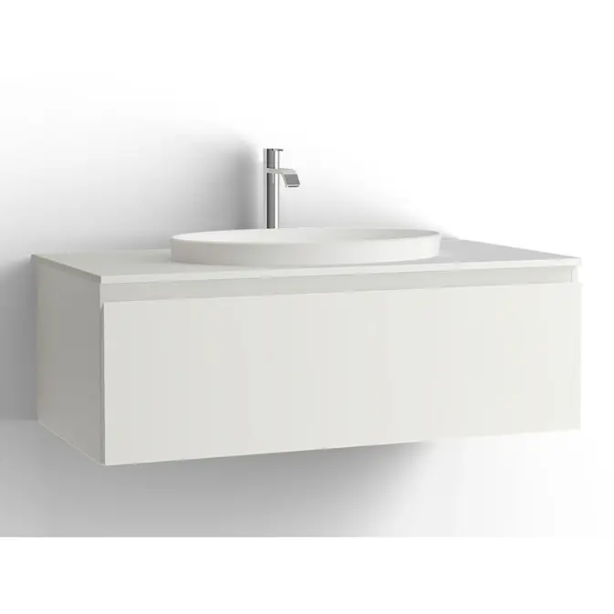 Tvättställsskåp Vedum Flow 1000 med 1 Låda