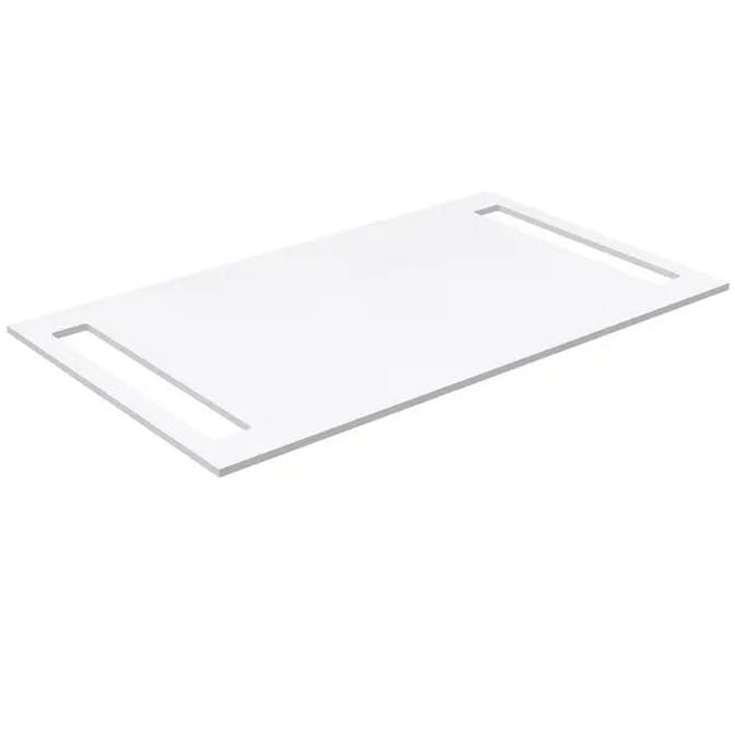 Benkeplate Korsbakken med Håndkleholder Begge Sider