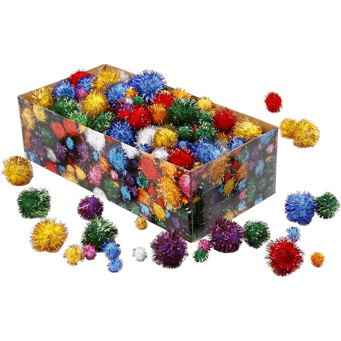 Pomponer Creativ Company D 15-40 mm Glitter 1 Pk