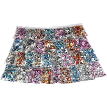 Rhinsten Creativ Company 6-16 mm Ass Farger 32 stk/1 Pk