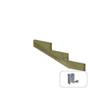 Trappevange PLUS Trinndybde 39 cm med Beslag