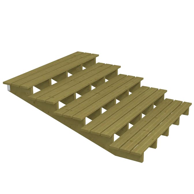 Terrassetrapp PLUS Trinndybde 39 cm B180