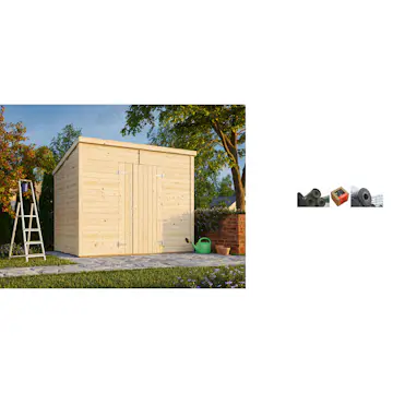 Lagerbod Palmako Leif 4,5 m2 med Papp, Spiker og SBS Takbelegg