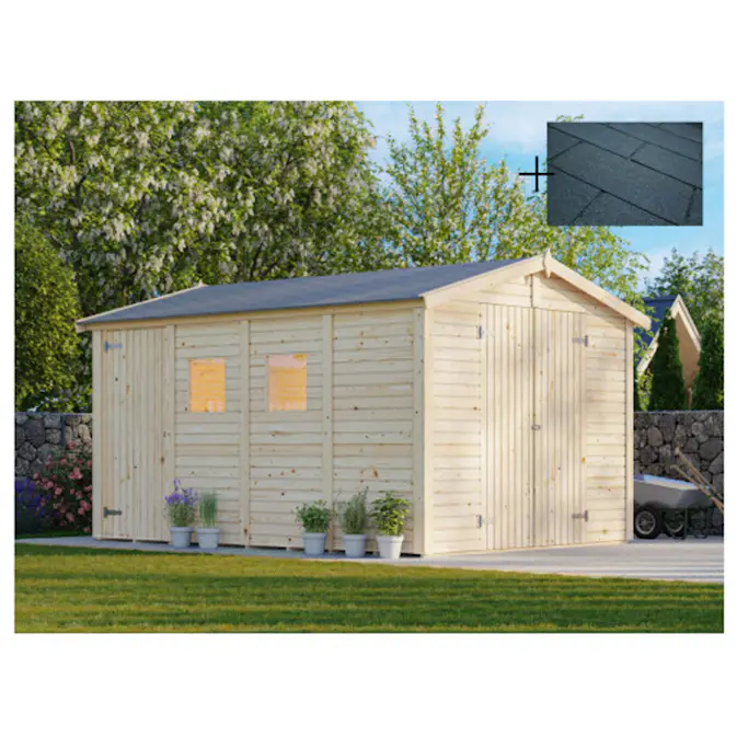 Redskapsbod Palmako Dan 10,0 m2 med Takshingel