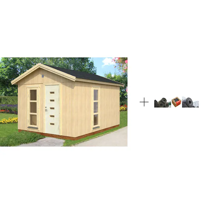 Anneks Palmako Ly 13,6 m2 med Papp, Spiker og SBS Takbelegg