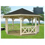 Paviljong Palmako Betty 18,0 m2 med Takshingel