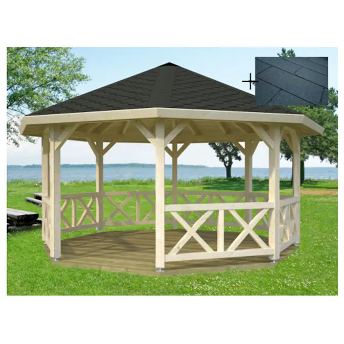 Paviljong Palmako Betty 18,0 m2 med Takshingel