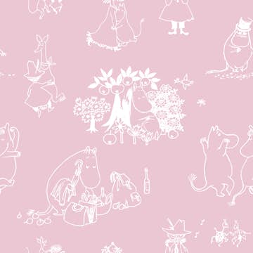 Tapet Paintpart Mumin 3 5350-2