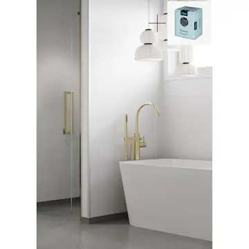 Baderomspanel Fibo 2094-00 S White med Monteringsskruer