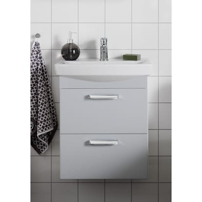 Tvättställsskåp Hafa Life med Tvättställ Ljusgrå Matt