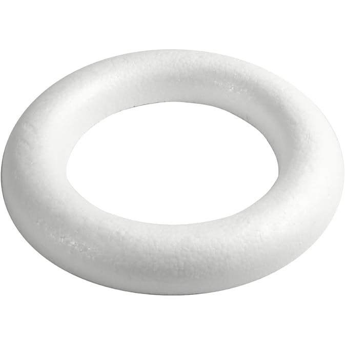 Ring Creativ Company med Flat Bakside Hvit 1 stk