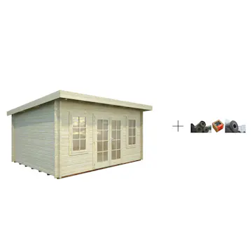 Anneks Palmako Lisa 14,2 m2 med Papp, Spiker og SBS Takbelegg