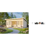 Anneks Palmako Lisa 19,4 m2 med Papp, Spiker og SBS Takbelegg