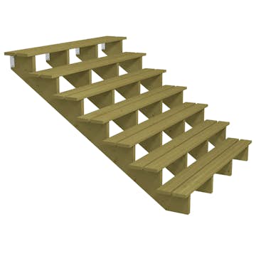 Terrassetrapp PLUS Trinndybde 25 cm B180