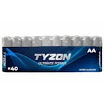 Batterier Tyzon Alkaliske AA 40-pk