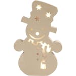 Pappfigur Creativ Company med Innebygd Lys Snømann H27x4x17,5 cm 1 Stk