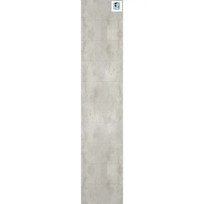 Baderomspanel Fibo 2204-LM6030 Cracked Cement med Monteringsskruer