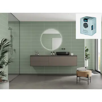 Baderomspanel Fibo 5206-M6015 EM Olivegreen med Monteringsskruer