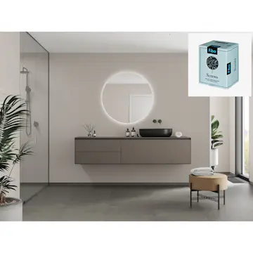 Baderomspanel Fibo 5200-00 EM Warm Grey med Monteringsskruer