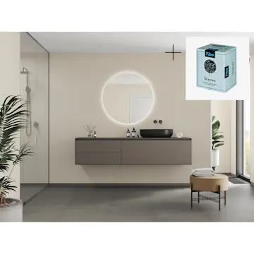 Baderomspanel Fibo 5233-M6060 EM Light Sand med Monteringsskruer