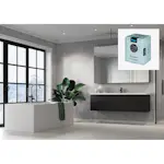 Baderomspanel Fibo Grey Marble 2279-M6060S med Monteringsskruer