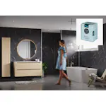 Baderomspanel Fibo Black Marble 2272-M00 S med Monteringsskruer