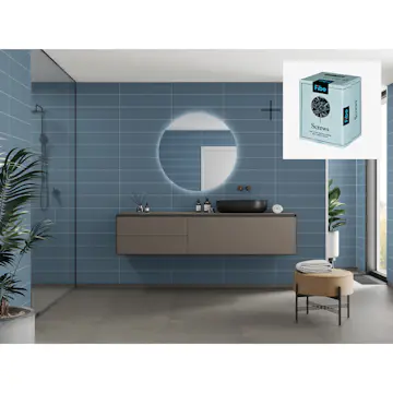 Baderomspanel Fibo 2145-00 S Grey Cement med Monteringsskruer