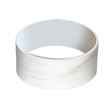 Kantlist Fibo Benk 524 Hvit Marmor 35 mm