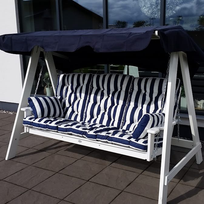 Hammock Eden Wood Mellby 3-seter Hvit Outlet