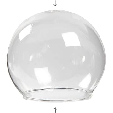 Glasskuppel Creativ Company Kulformet Transparent Hullstr 5 cm 4 stk/1 Pk