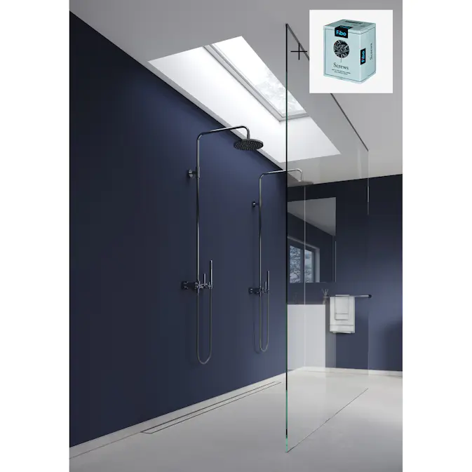 Baderomspanel Fibo 5746 Grey Sand med Monteringsskruer