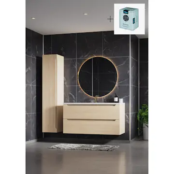 Baderomspanel Fibo 6274-00 Dusty Blue med Monteringsskruer