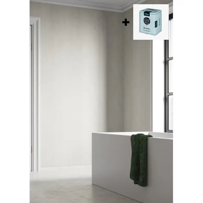 Baderomspanel Fibo 6274-M10 Dusty Blue med Monteringsskruer