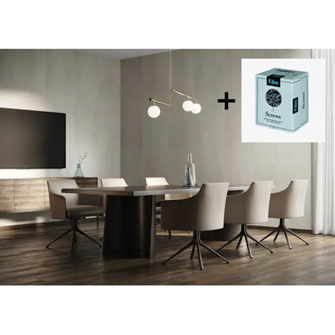 Baderomspanel Fibo 6274-M6015 Dusty Blue med Monteringsskruer