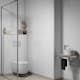 Baderomspanel Fibo 110 White High Gloss