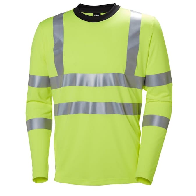 T-skjorte HH Addvis Langarm HiVis Kl 3