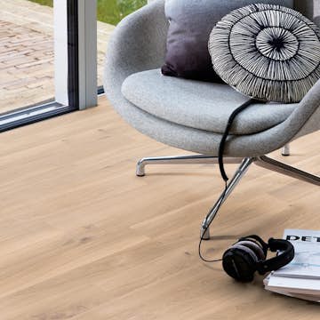 Parkett Boen Eik Vivo Hvit Børstet 1-Stav