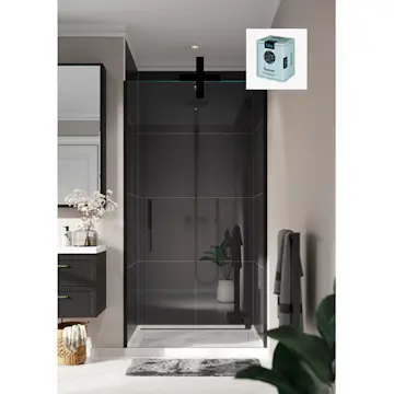 Baderomspanel Fibo 2024-6060 S Black med Monteringsskruer