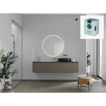 Baderomspanel Fibo 4063-00 Clean Grey med Monteringsskruer