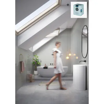 Baderomspanel Fibo 4063-6060 Clean Grey med Monteringsskruer