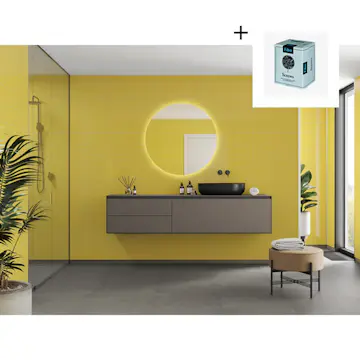 Baderomspanel Fibo 5223-M6015 Yellow med Monteringsskruer