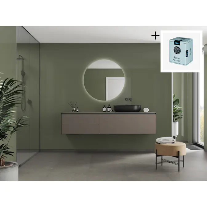 Baderomspanel Fibo 5207-F00 Camo Green med Monteringsskruer