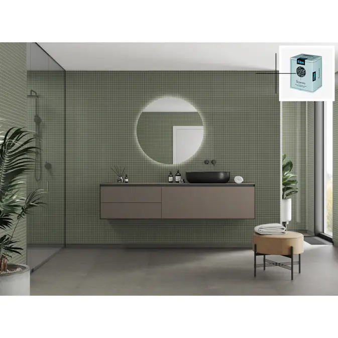 Baderomspanel Fibo 5207-M0303 Camo Green med Monteringsskruer