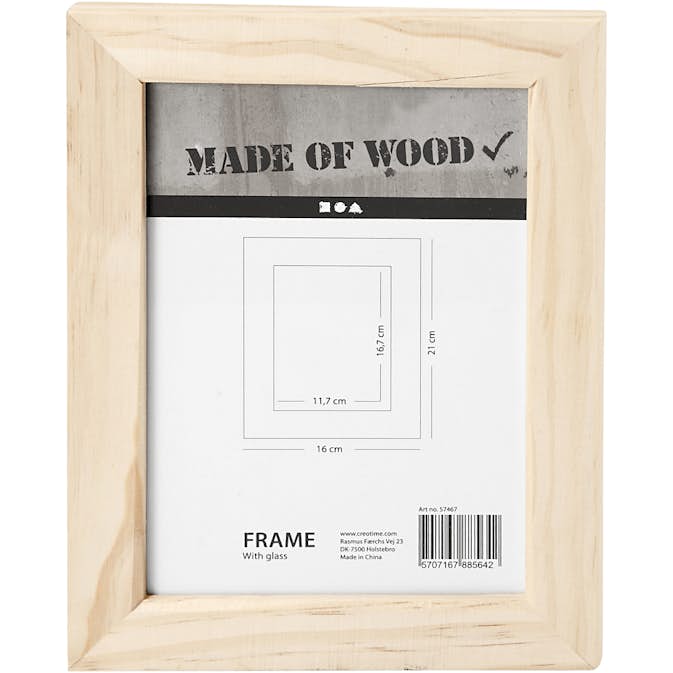 Ramme Creativ Company med Glass 21x16 cm 1 stk