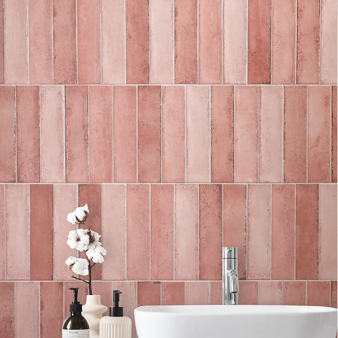 Fliser Lhådös Index 7,5x30 cm Rosa