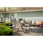 Spisegruppe Hage Hillerstorp Hånger 5stk Stablestoler med Hagebord Ø140 cm