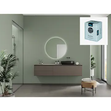 Baderomspanel Fibo 5206-6060 EM Olivegreen med Monteringsskruer