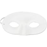 Halvmaske Creativ Company Hvit 9,5x18,5 cm 1 stk